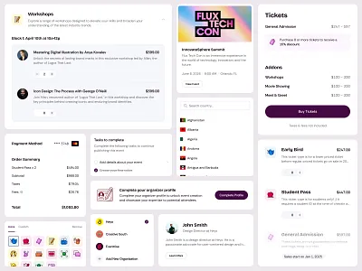 Eventrise - Components app components design design system eventrise heyo ui ux web