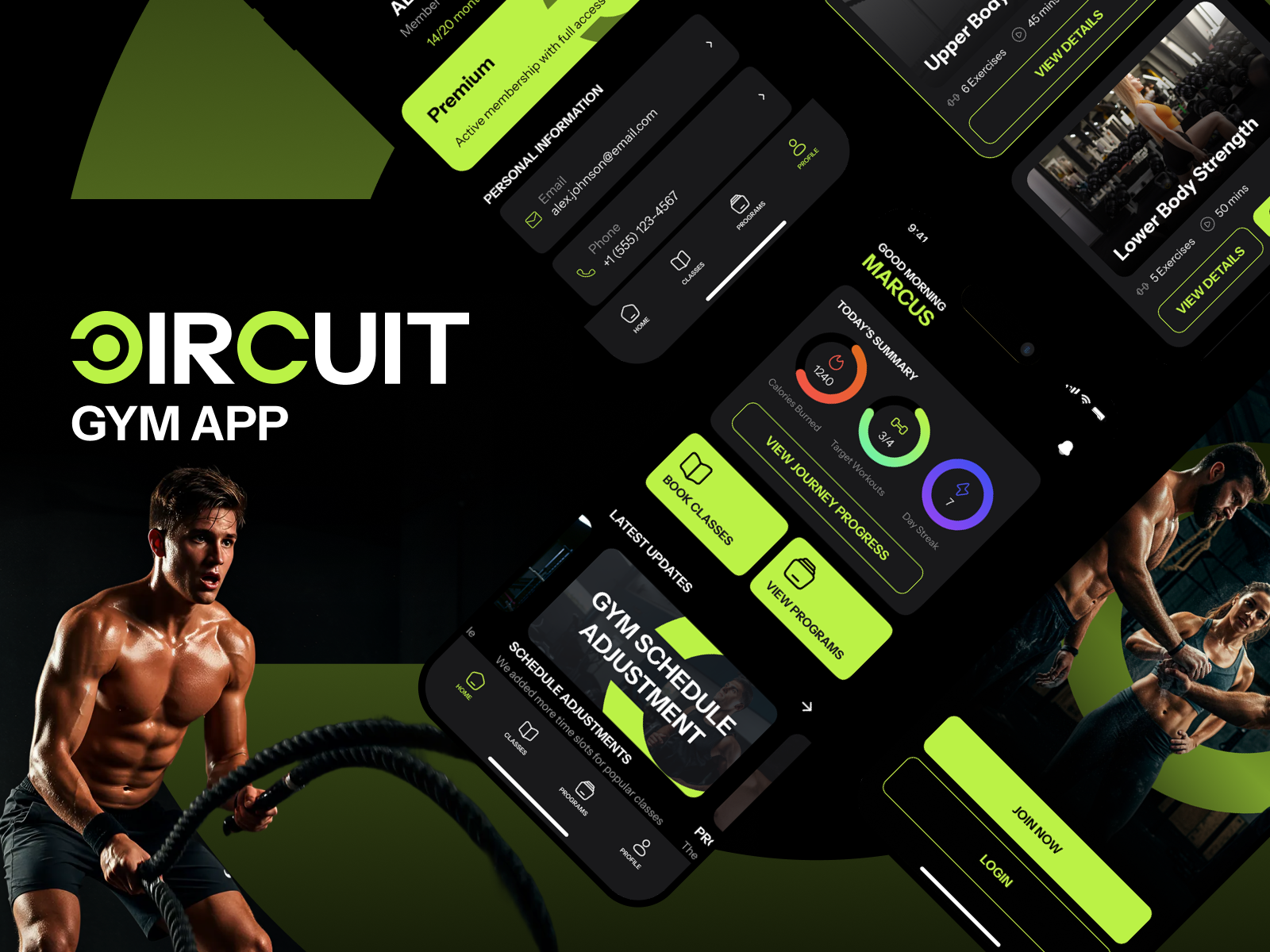 Example of Up To 5 Mobile App Screens UI/UX 