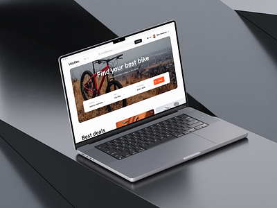 Veloflex Main Page animation bicycle big cards e commerce main page marketplace scroll ui ux web