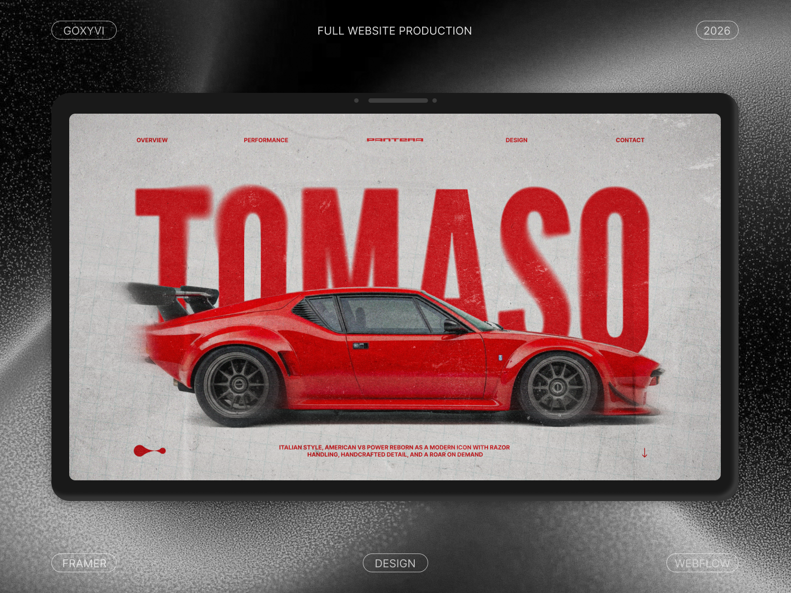 Website Design for an Automotive Brand