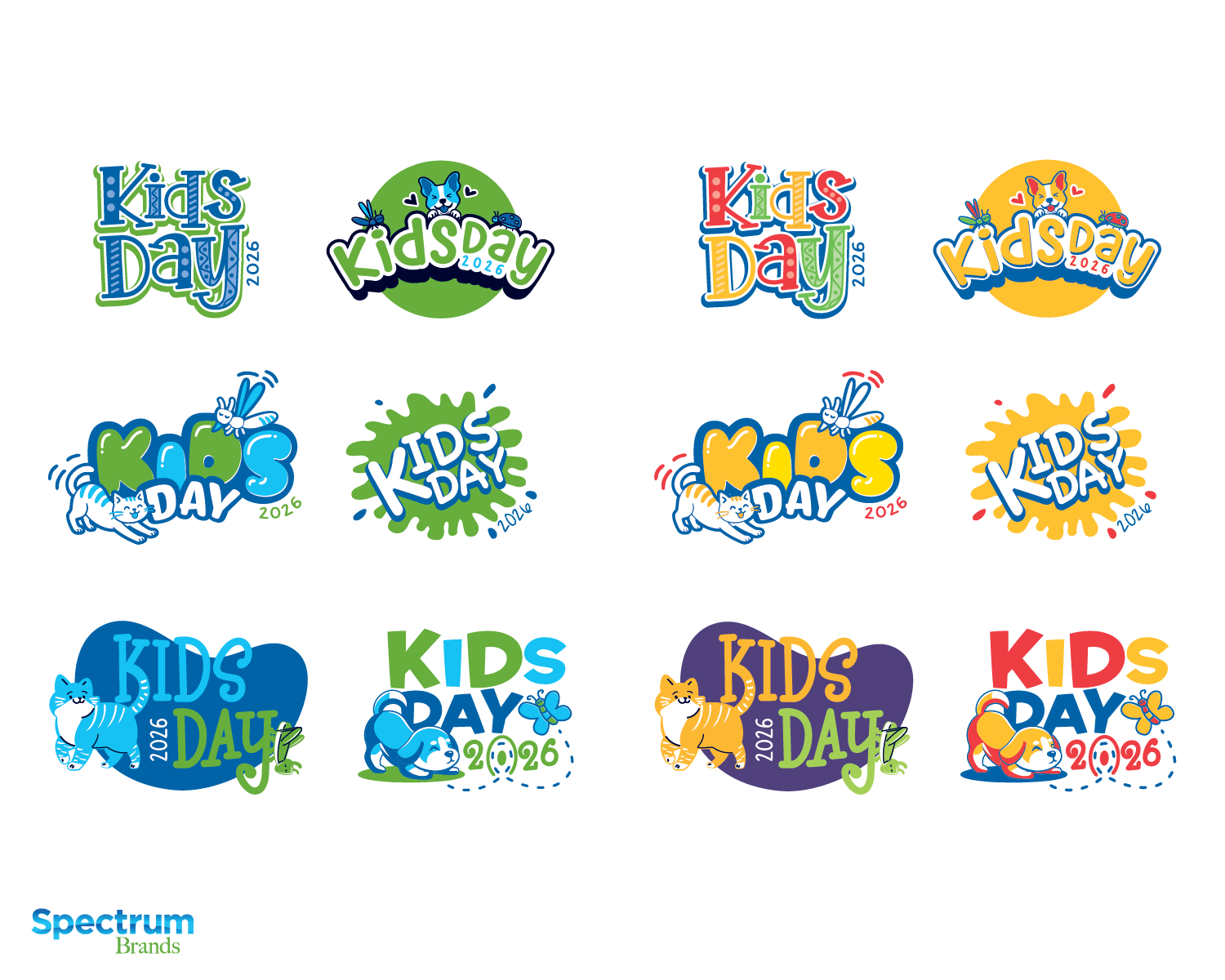 Kid's Day 2026 - Logo Concepts design illustration logo typography vector