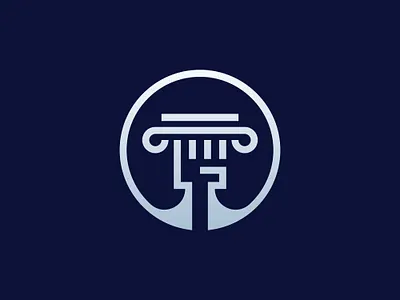 modern bold pillar strong fist logo block brand and identity column construction finance financial firm fist hand hold law lawyer logo logodesigner minimilist pillar premade logos real estate stong strong
