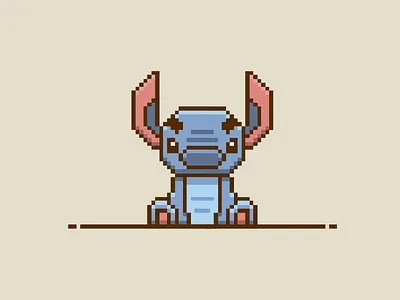stitch pixel art lilo and stitch lilo and stitch illustration lilo and stitch pixel art pixel art stitch stitch pixel art