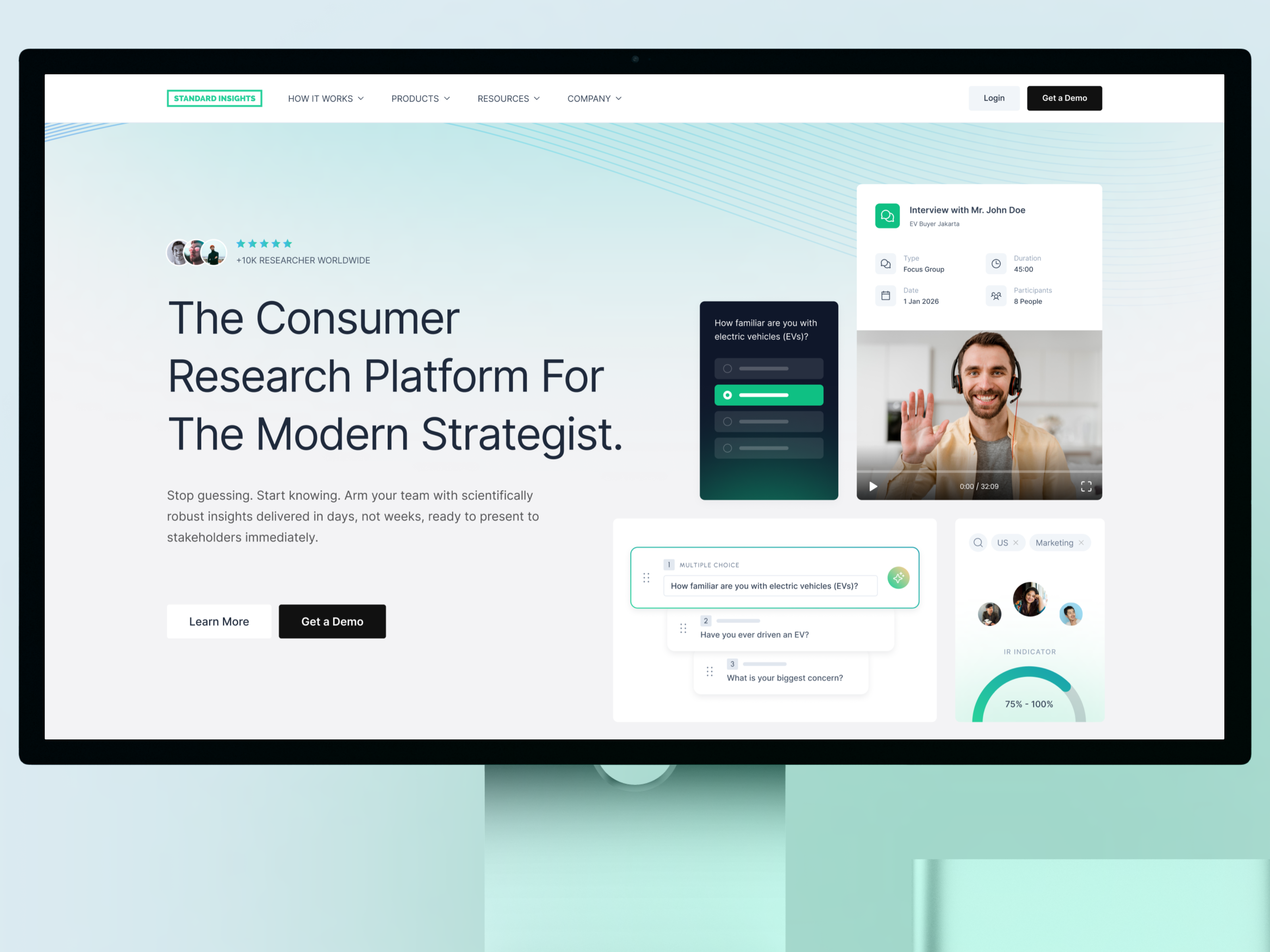 Humanizing Research: SaaS Hero Section Design ai dataviz hero design landing page productdesign research saas ui ux