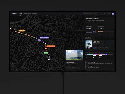 Arkline ⎻ AI Fleet Management ai powered b2b saas compact ui compliance dashboard dark ui dashboard driver monitoring enterprise saas figma fleet management industrial saas logistics dashboard maps ui product design real time tracking saas transport ops ui design ux design web app