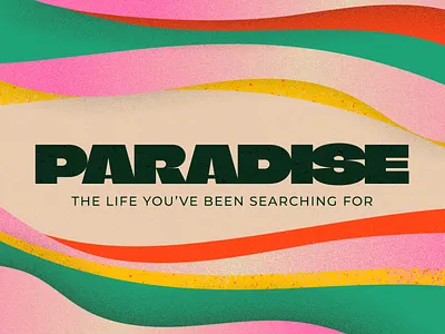 Paradise art brand branding church design graphic design illustration sermon