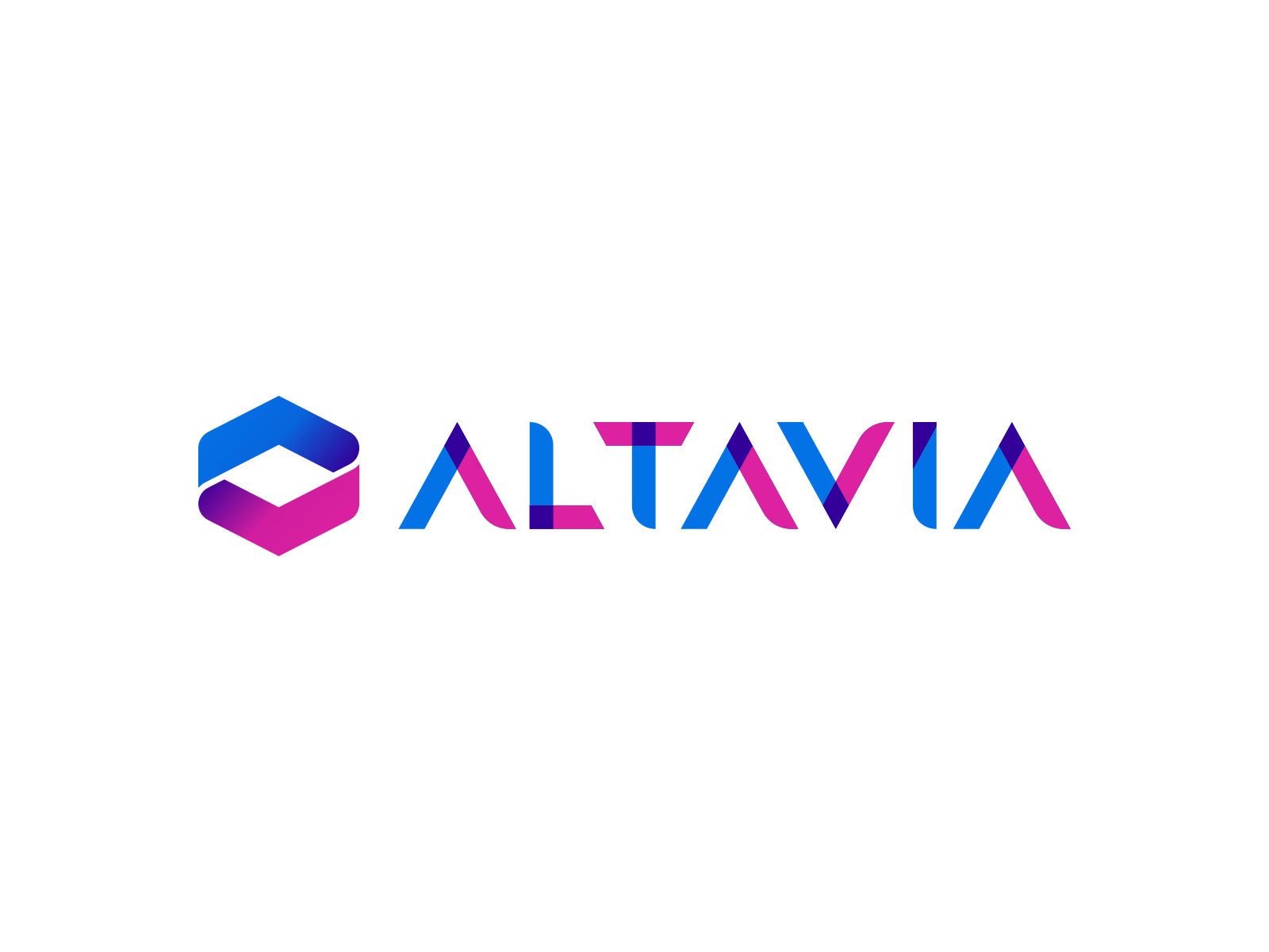 Example of ALTAVIA AI product graph & CPG data SaaS logo design