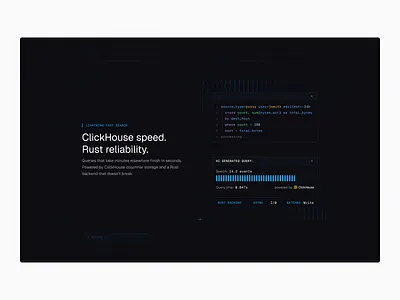 Nano — High-Performance Query Engine ai branding clean ui cybersecurity dark mode dashboard design engine graphic design illustration morva morva labs motion graphics product design saas saas dashboard ui ui design web app web design