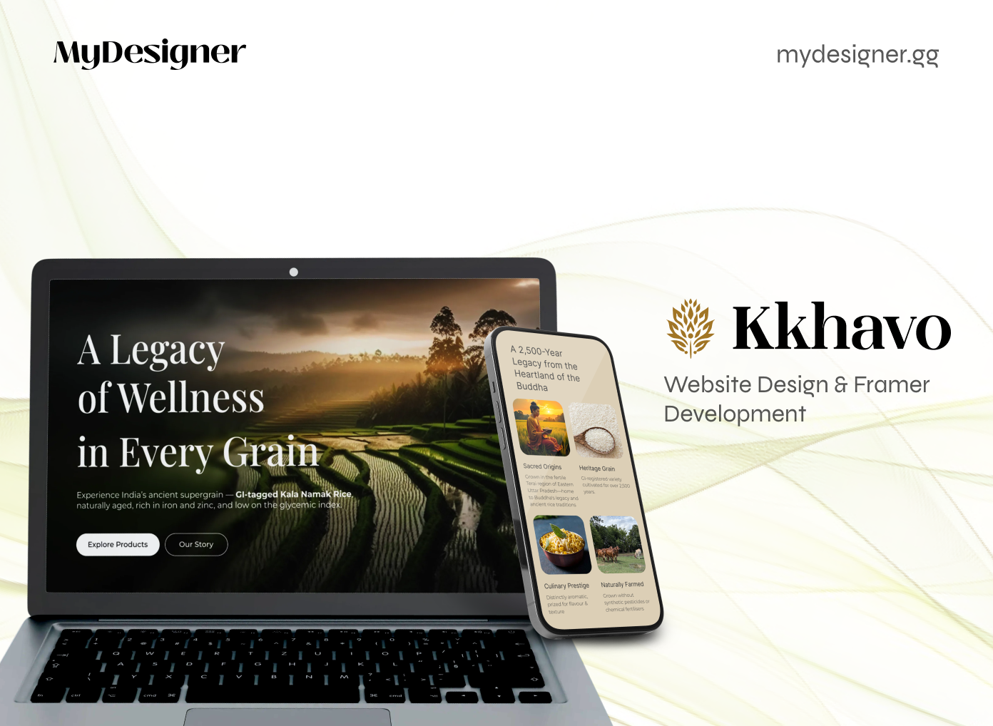 Kkhavo: A Legacy of Wellness, Crafted in Framer figma framer no code nutrition ui web design web development