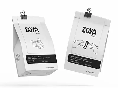 Zoya Coffee Brand & Packaging System branding coffee design graphic design packaging packaging design visual identity