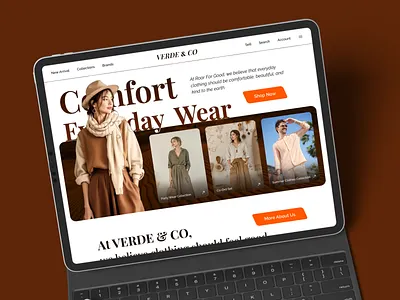 Sustainable Fashion Web Design: Effortless Shopping clothing eco friendly design ecommerce design ethical fashion ux figma green tech minimalist web playfairdisplay style sustainability sustainable fashion ui ui design ux uxdesign web web design web development