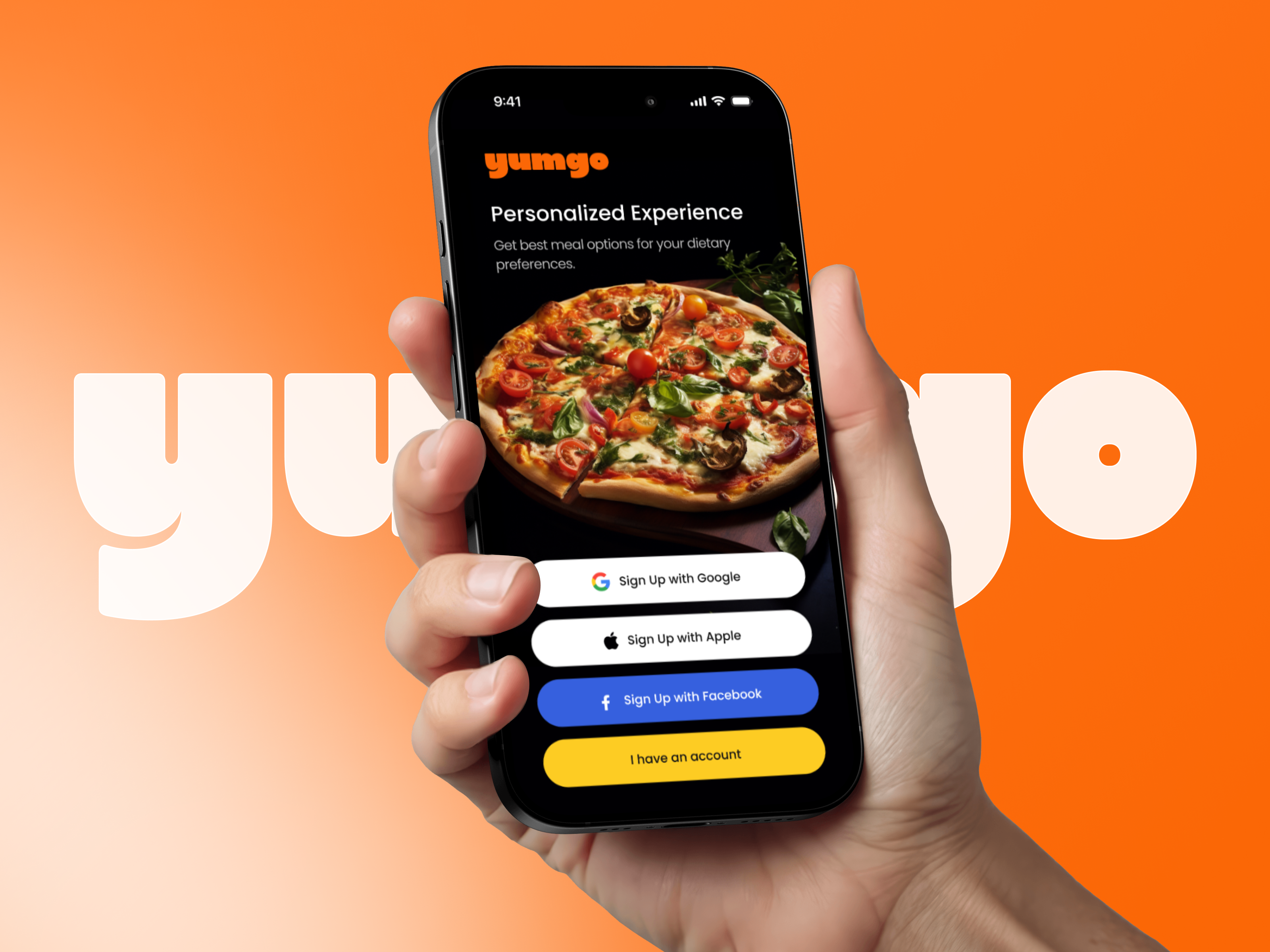 Yumgo - Food Delivery Mobile App app concept app interface app ui food app food delivery food ordering graphic design interface design mobile app mobile ux onboarding product design ui ui design ui trends ui ux ux design