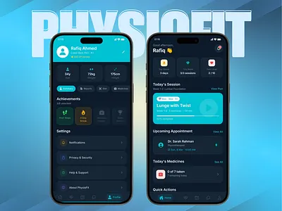 HealthTech App UI app design branding design graphic design ui uiux ux website website design