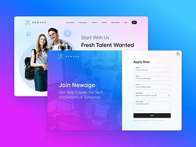 Newage - Custom Web & Mobile Solutions agency b2b branding corporate website fintech igaming it agency landing page minimal mobile app software development tech design ui ux web design