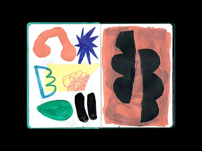 GSKB abstract art drawing illustration journal painting sketchbook