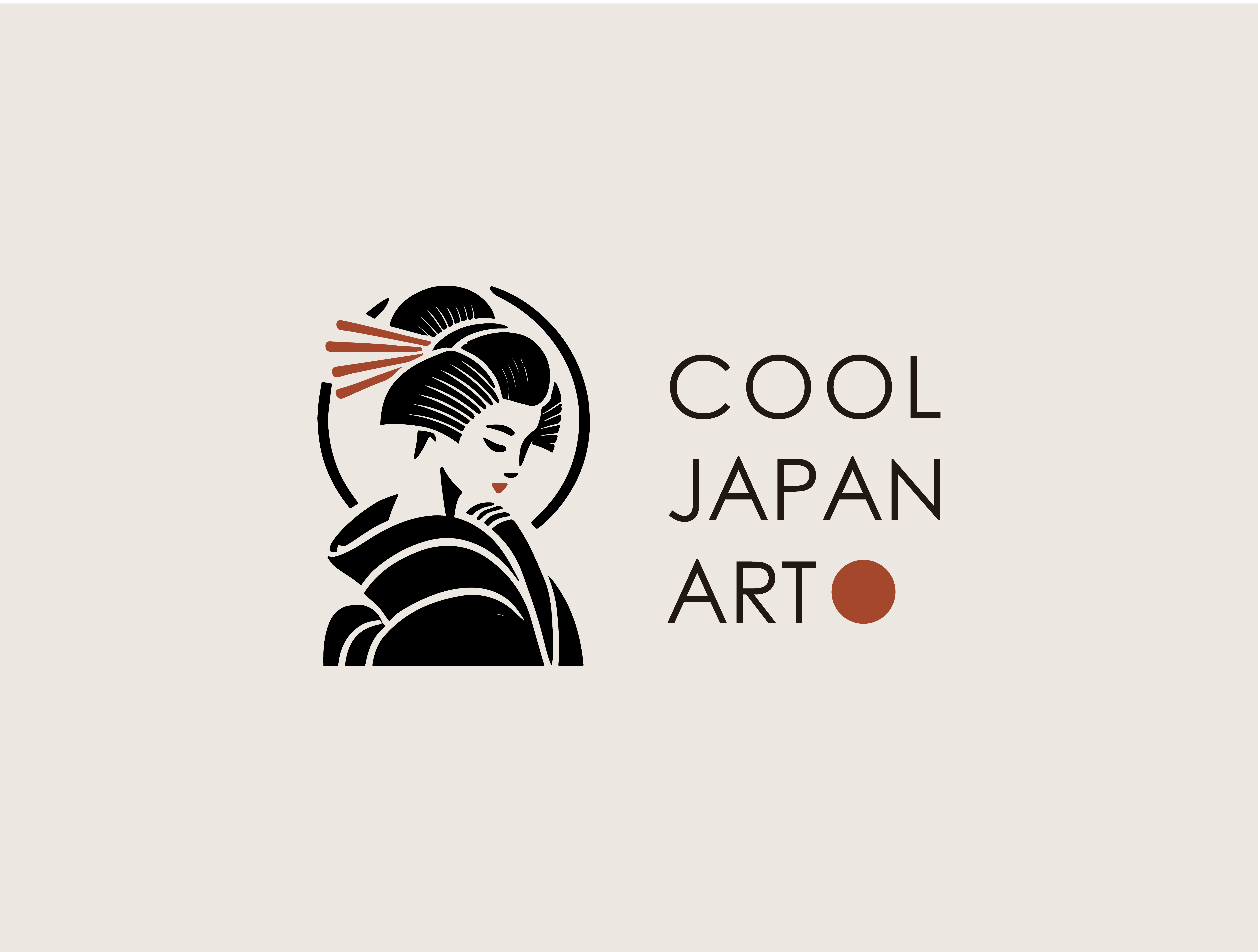 Japanese Branding Logo — Geisha Illustration for Art Gallery