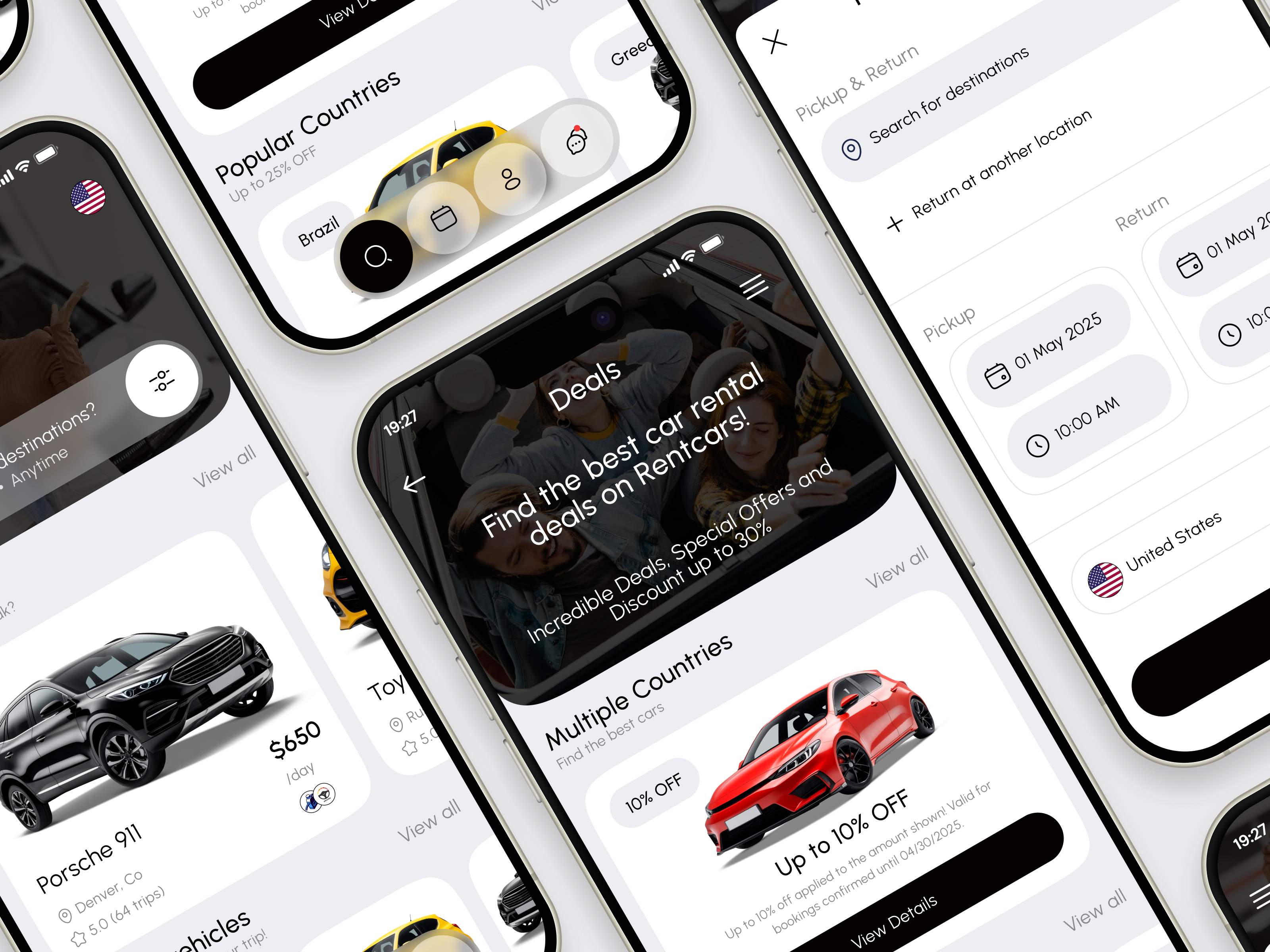 Luxury Car Rental App Design