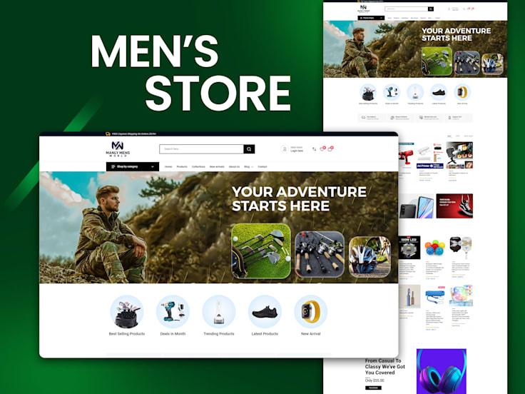 Mens Store ecommerce figma mensstore minimal modern ui uidesign ux webdesign website