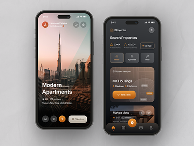 Real Estate Listing App app app design ios mobile app product design property listing real estate residential ui