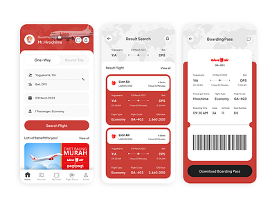 Redesign Lion Air landing page mobileapps ui uiux user experience user interface ux
