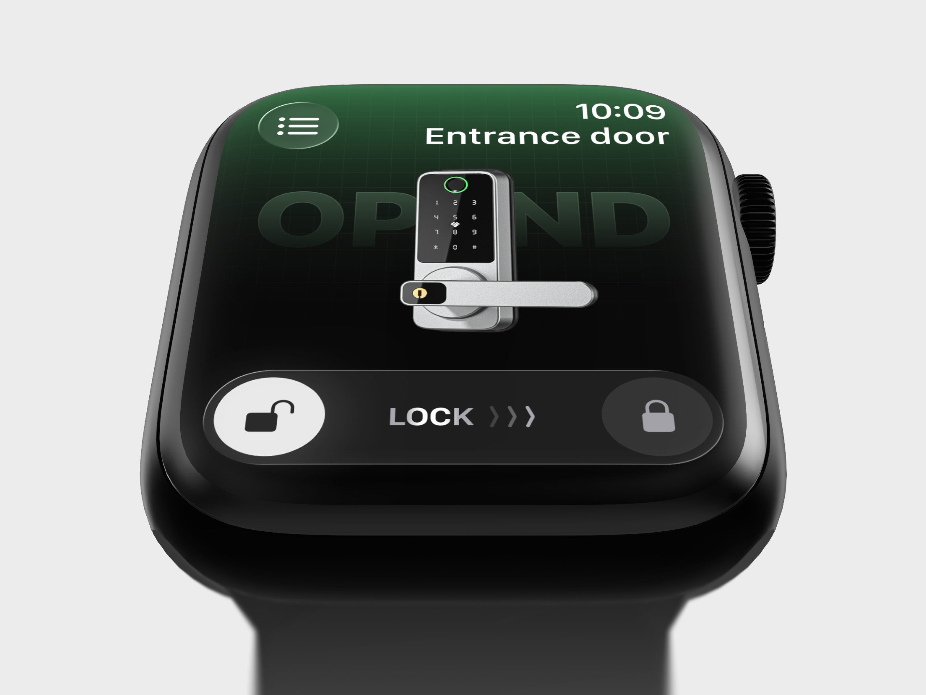 Example of Smart Lock App Apple Watch