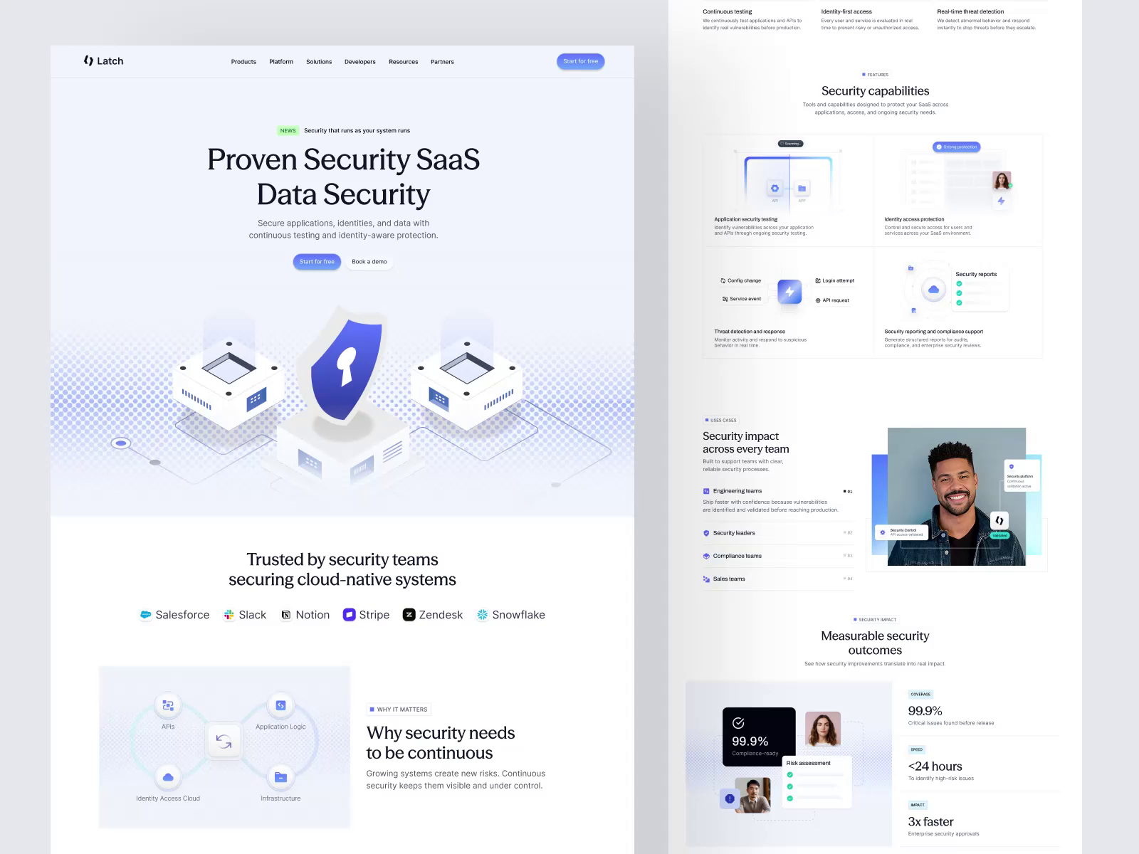 Example of Landing Page Design / Website Design