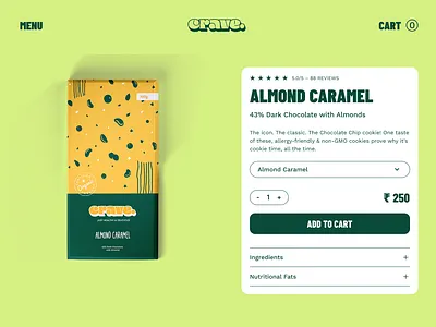 Chocolate Brand Product Page – Gen Z E-commerce website branding chocolate d2c ecommerce gen z product page shopify ui design ux design web ui website design