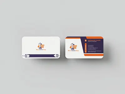 Business Card brand identity branding business card clean design color combination corporate design creative layout ecommerce graphic design logo design minimal design mockup modern design orange purple personal branding print design professional typography ui inspiration visiting card