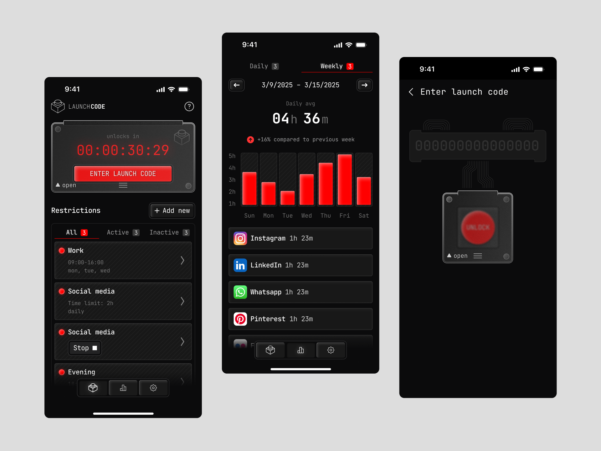 Mobile App - Screen time controller