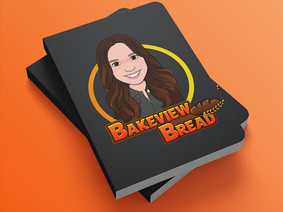 Cartoon portrait of a creative baker girl 3d animation app branding comment desginer design follow graphic design illustration like logo motion graphics source typography ui ux vector