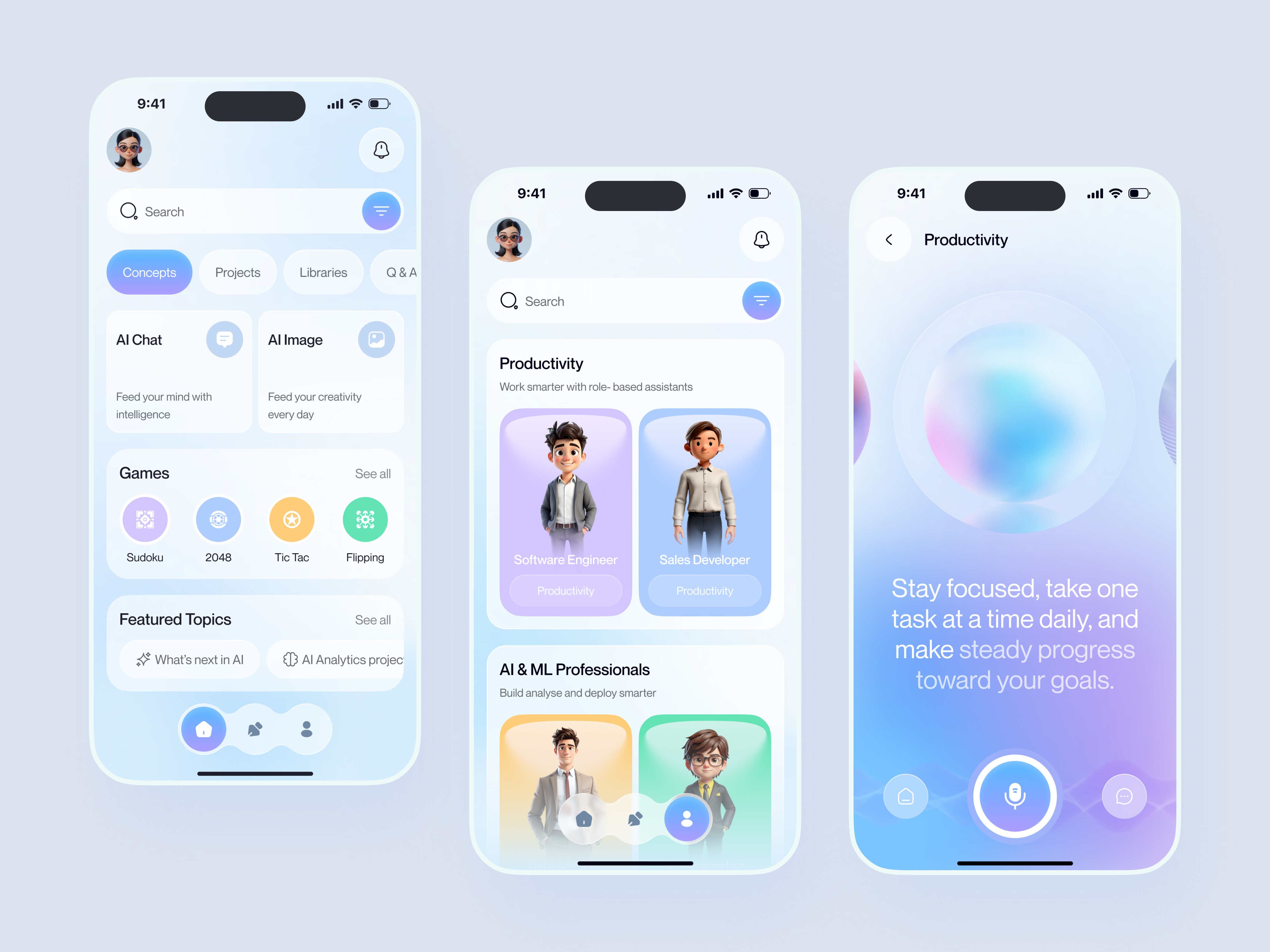 Example of Ai  Mobile App Design & Development