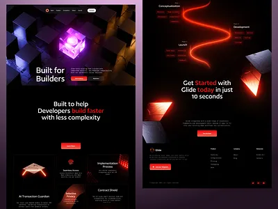 luntra infrastructure Landing page web design 3D website icons 3d 3d art blockchain ecommerce finance fintech hero hero banner hero image hero section landing landing page landingpage web web design web3 webdesign website