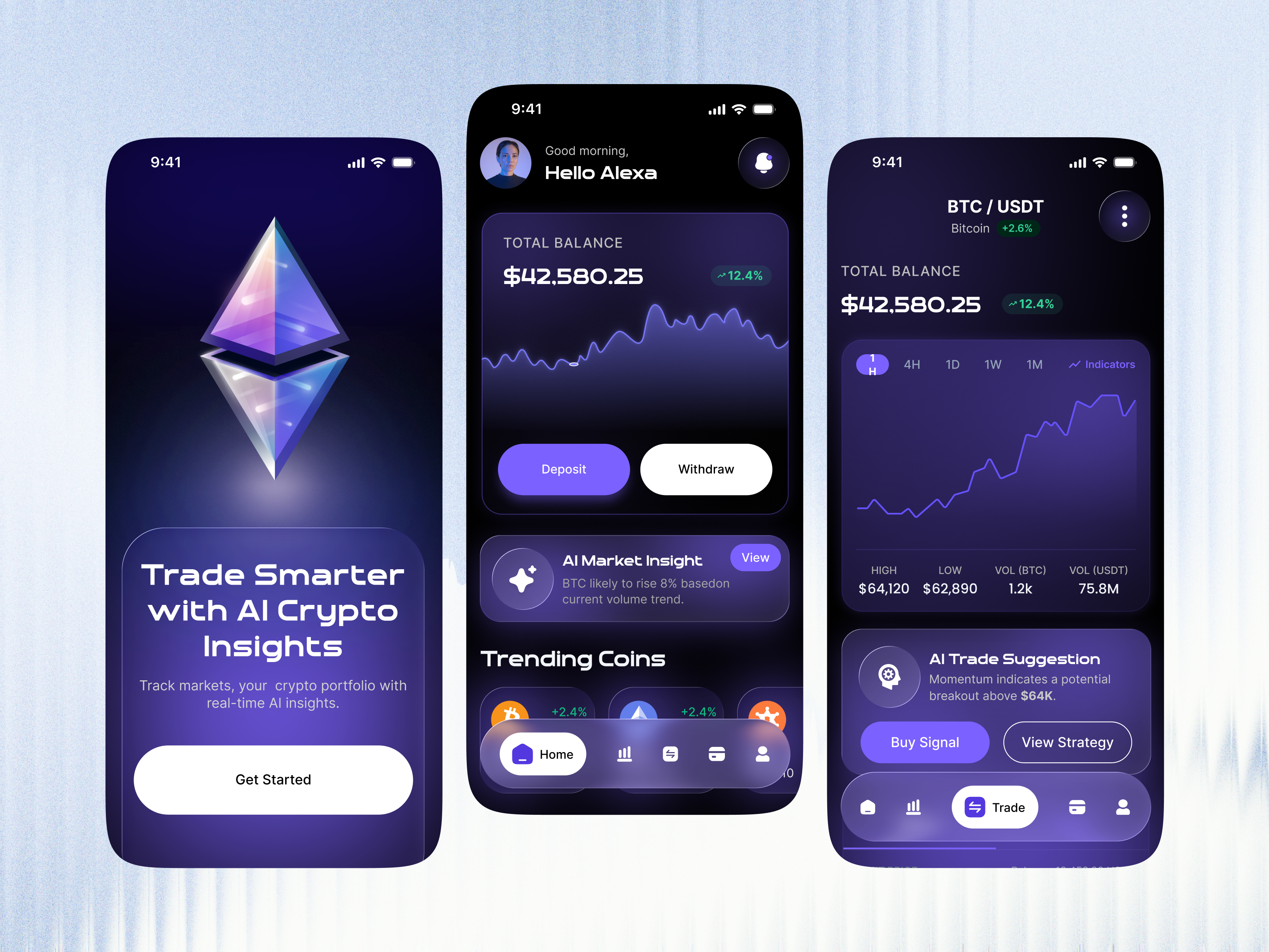 Example of Fintech  App Design