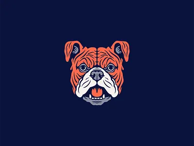 Bold Bulldog Head Logo animal bold branding bulldog design dog emblem friend head icon illustration logo loyal mark mascot pet sports vector