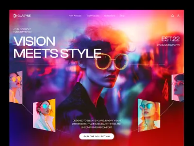 Glasyne — Fashion E-commerce Website best design agency clothing ecommerce ecommerce website elegant e commerce header landing page luxury fashion e commerce luxury shopify luxury shopping minimal luxury website premium brand website product page design seative shopify boutique store shopify store layout trend website