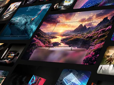 Visual Content Design for Haier TV Product Cards 3d branding design graphic design illustration