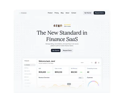 Hero design header hero light ui website