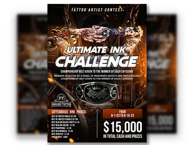 Tattoo Artist Contest Flyer bold poster design cash prize competition custom poster event marketing ink challenge ink challenge poster modern tattoo shop tattoo artist tattoo artwork tattoo branding tattoo competition tattoo contest tattoo contest flyer tattoo event tattoo ink tattoo poster tattoo poster design tattoo shop tattoo studio