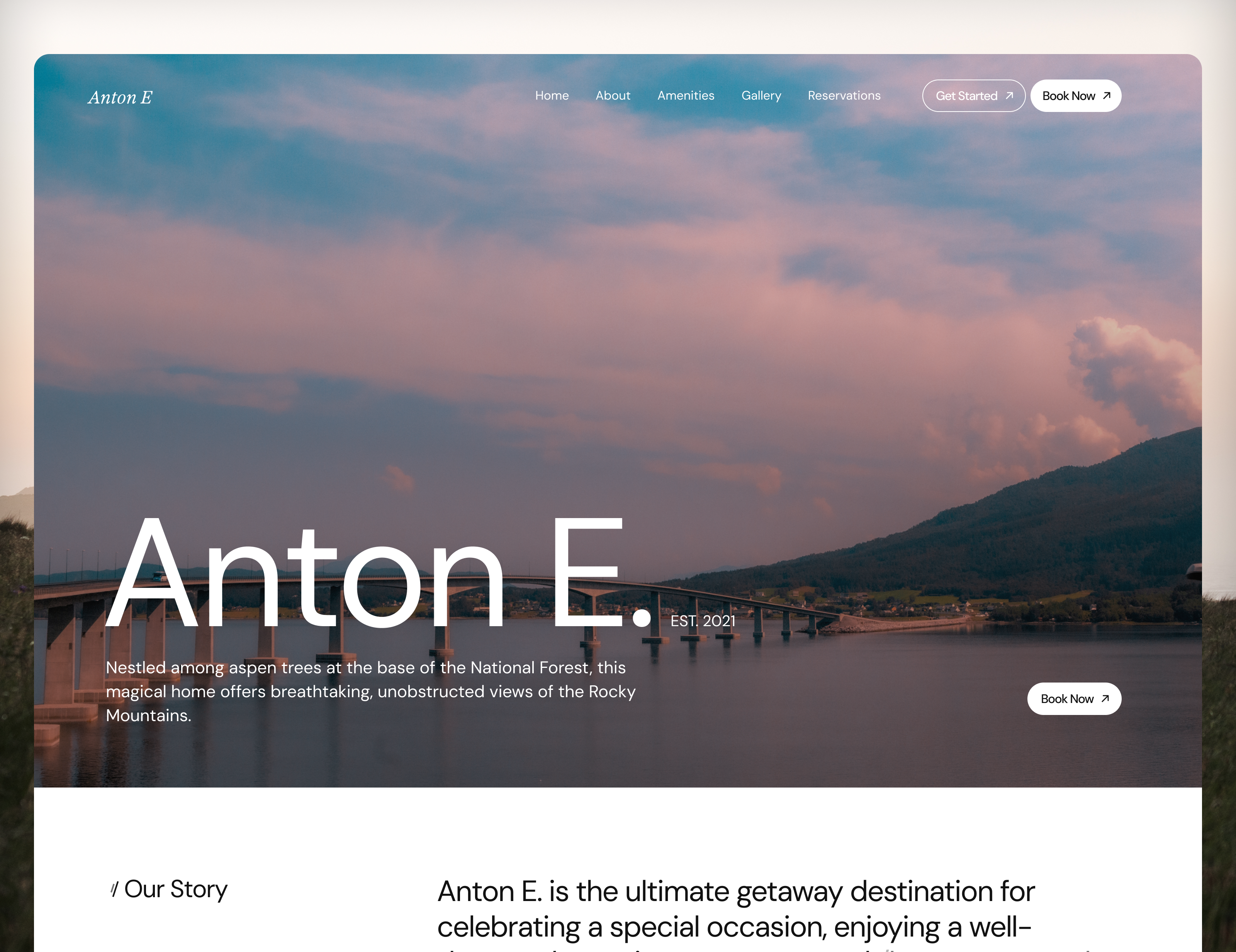 Example of Website/Landing Page Design