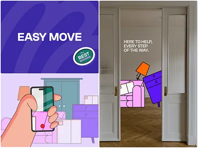 PlusOne Moving - Animated Illustration Integration animation brand case brand design brand idenity branding design graphic design illustration motion design
