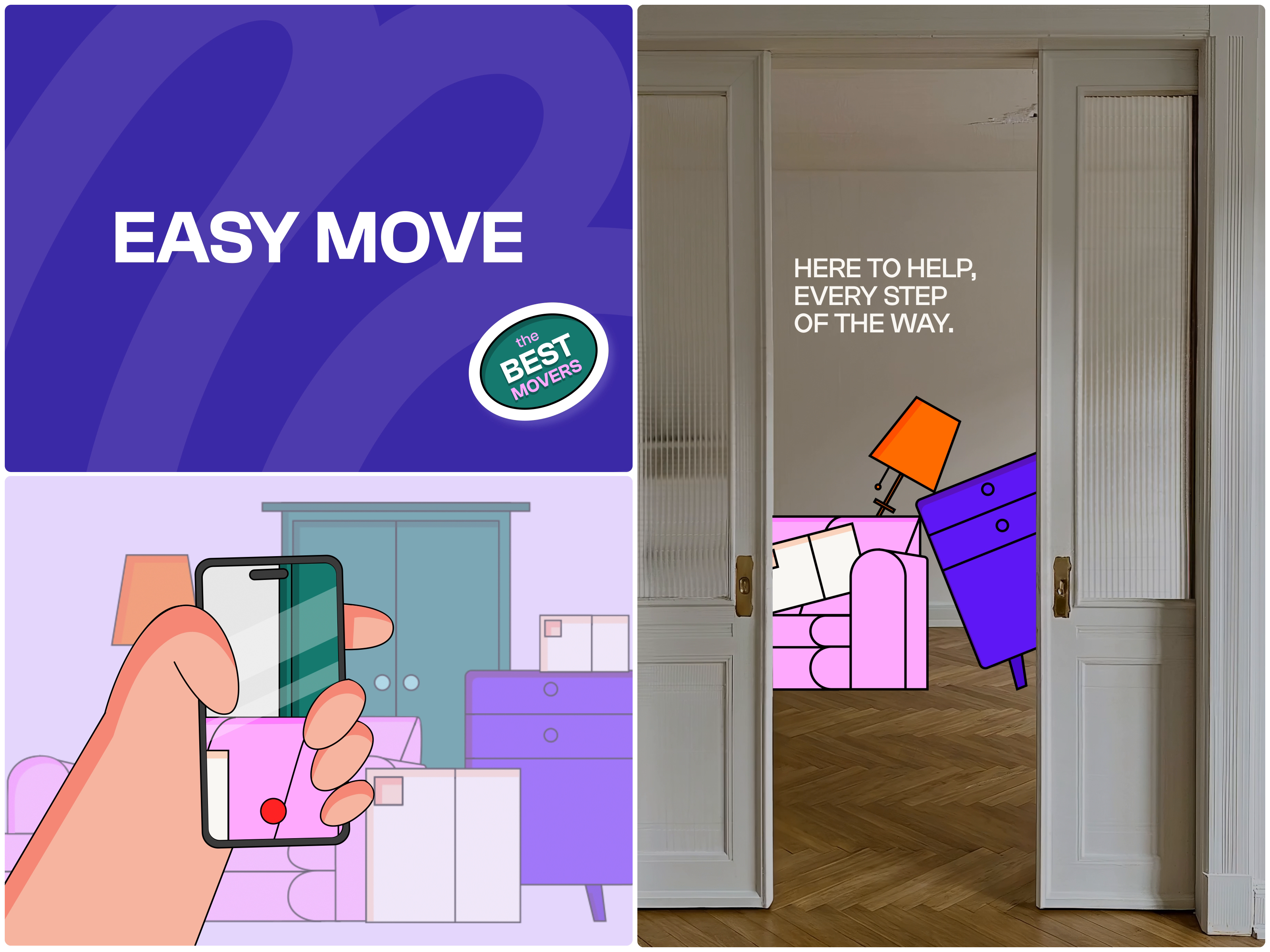 Example of PlusOne Moving - Animated Illustration Integration