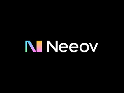 Neeov abstract ai logo artificial intelligence branding geometric identity logo mark modern modern logo n logo symbol