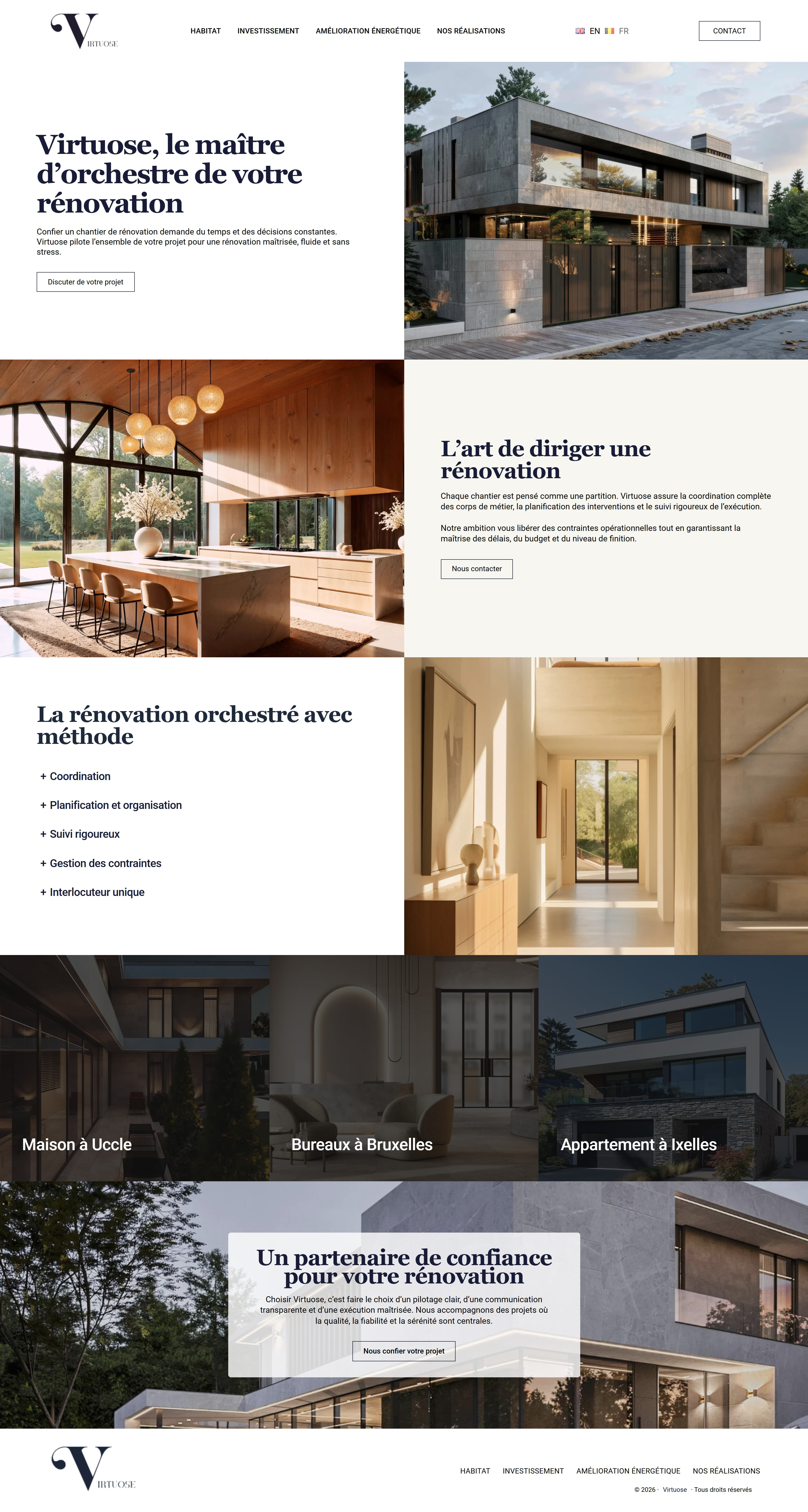 Maquette | Virtuose graphic design renovation ui ux