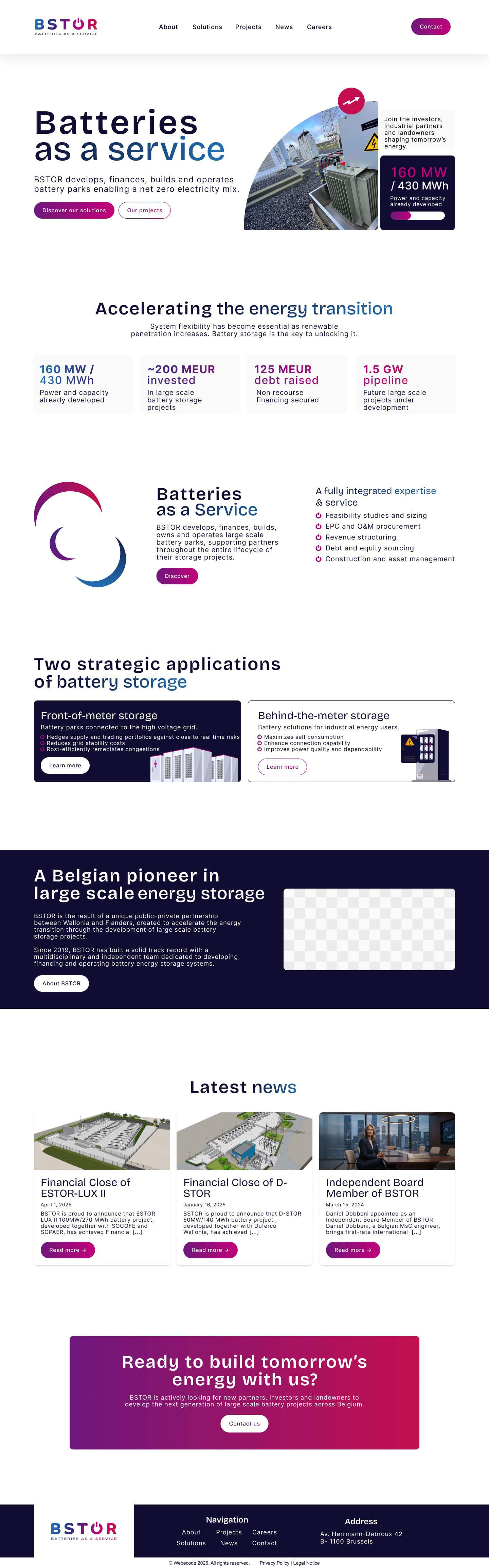 Maquette | Bstor batterie graphic design ui ux