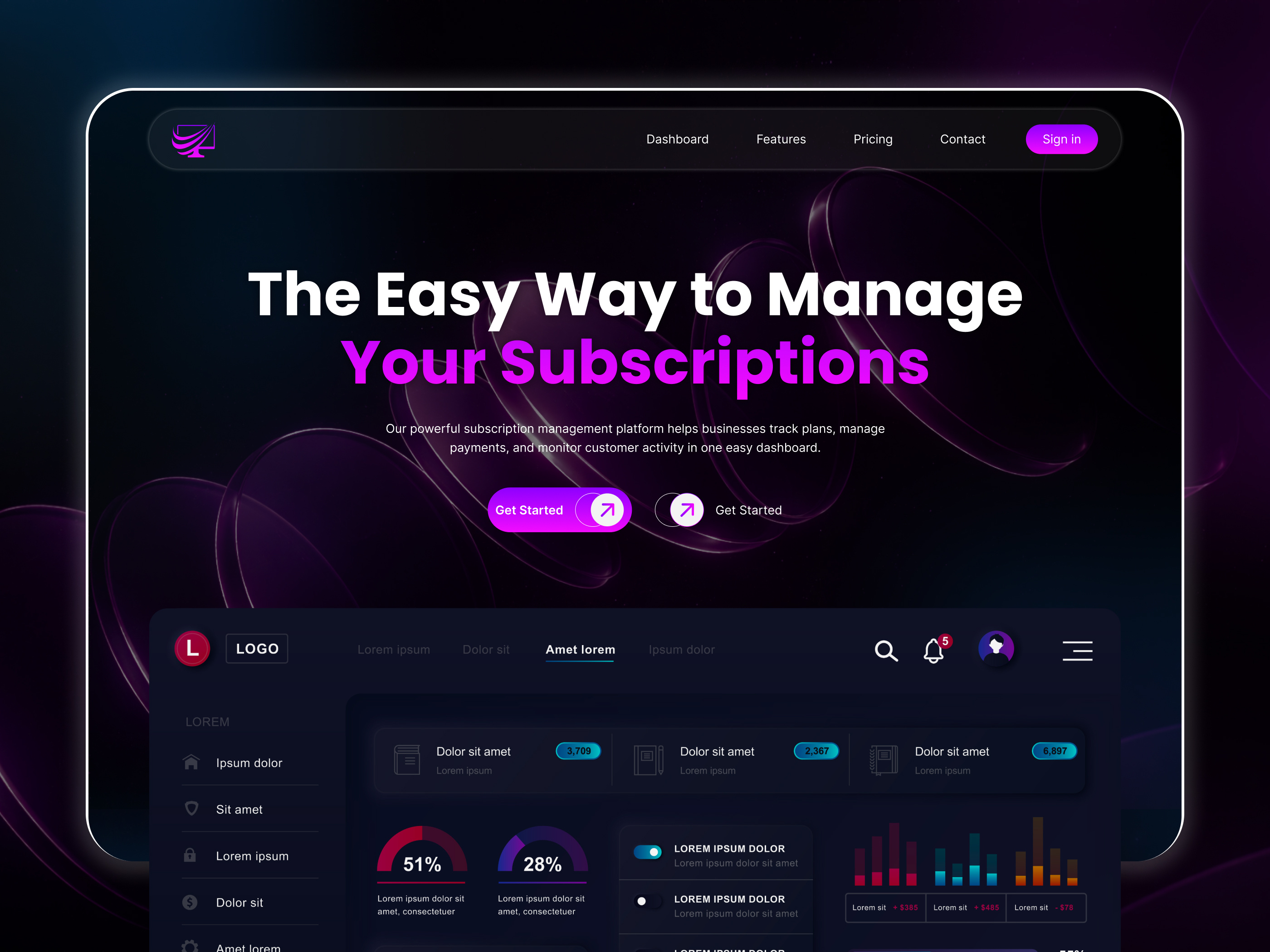 Example of Figma UI/UX & Landing Page Design