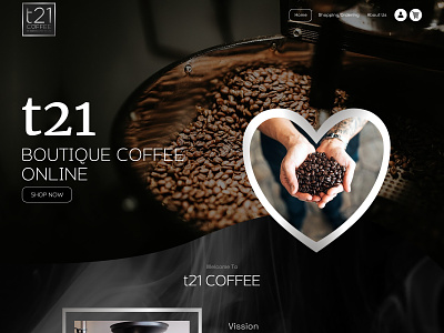t21 Coffee coffee design ecommerce graphic design ui ux vector