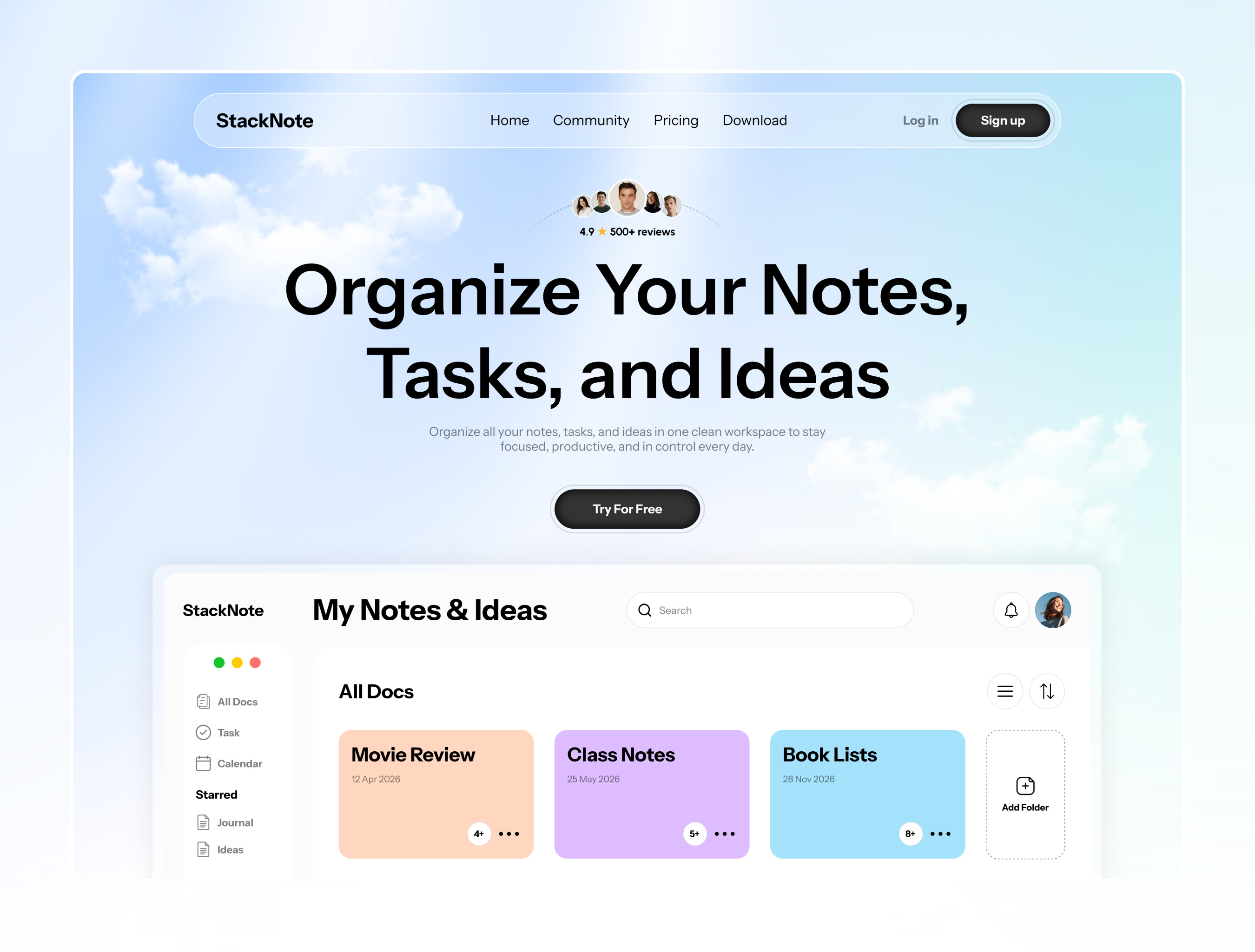 Example of Landing Page Design