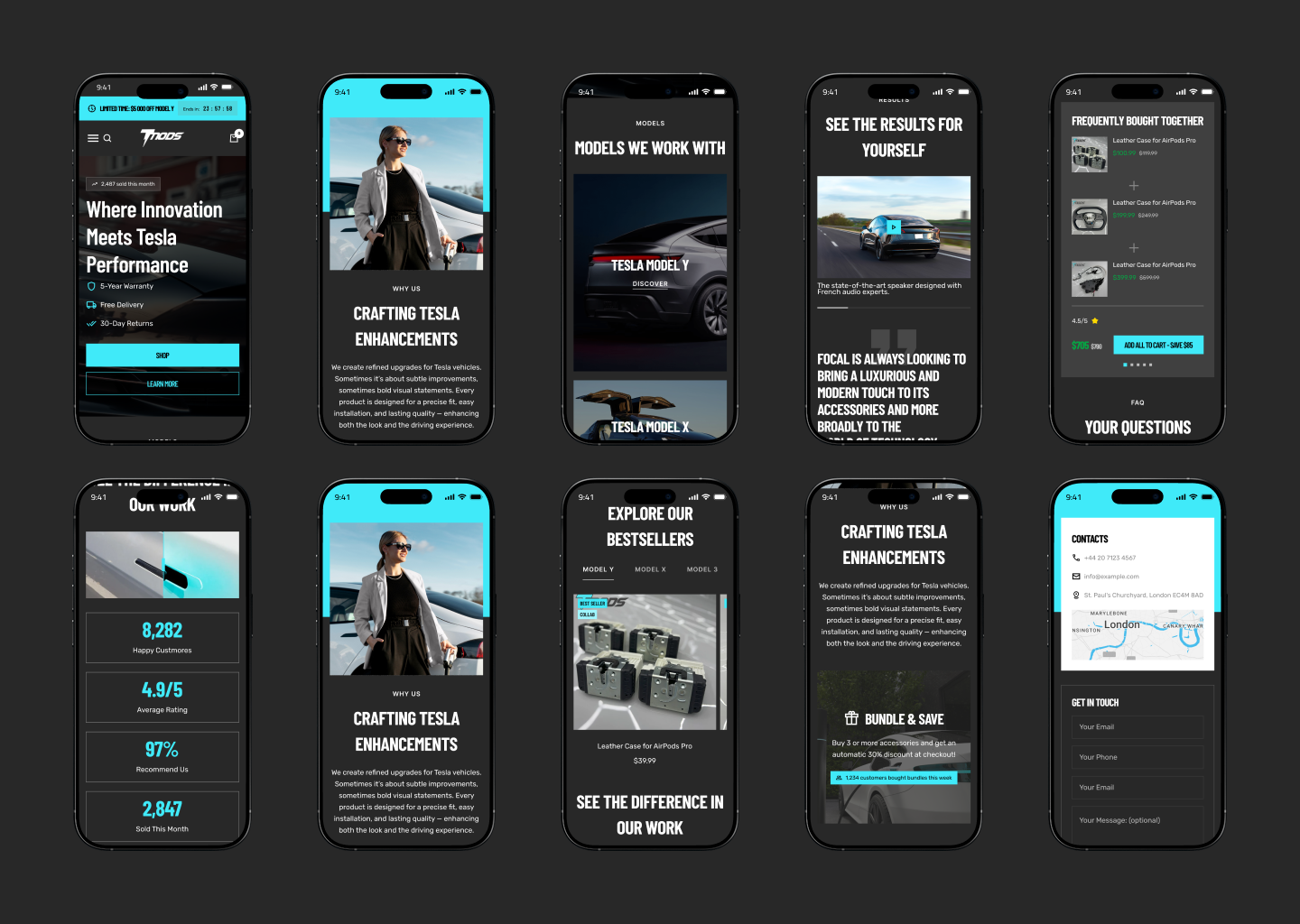 TMods - E-commerce Website graphic design logo ui