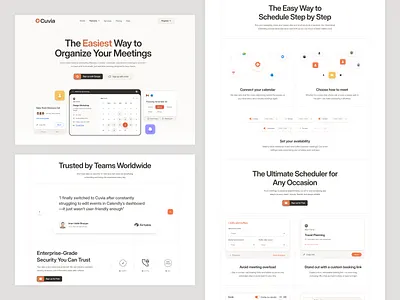 Meeting AI Tool Website ai interface meeting product saas service startup ui ux web