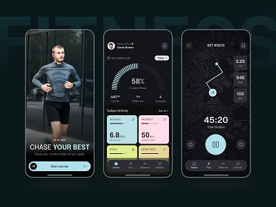 Simple Fitness Mobile App Design activity tracker app interface app landing page booking mobile app fitness fitness website gym web design habit tracker health app mobile app design mobile app onboarding screens mobile ux modern ui mood tracker app personal trainer website phenomenon studio product design ui ux design webdesign wellness app